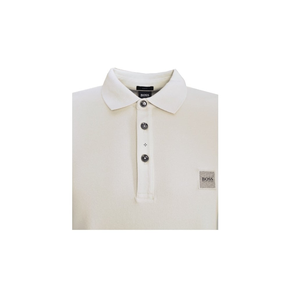 beige hugo boss polo